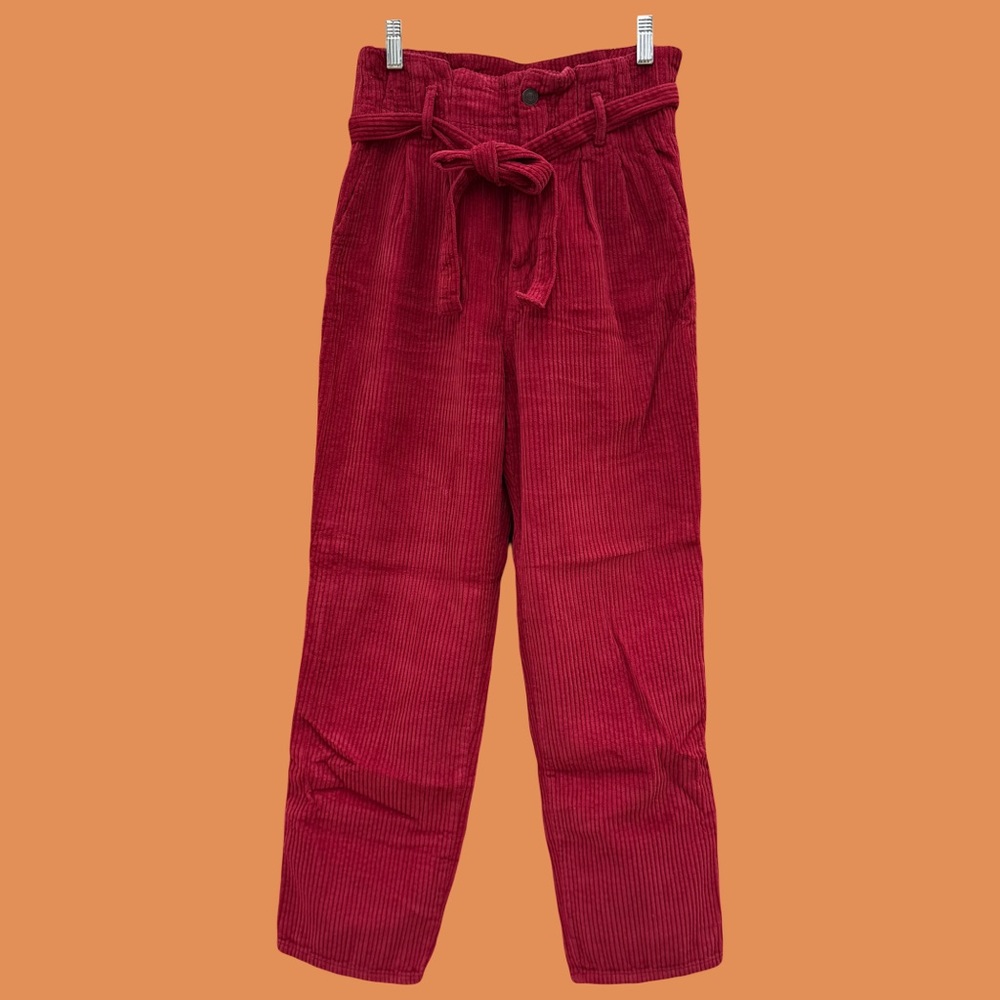 Abercrombie & Fitch Red Corduroy Pants